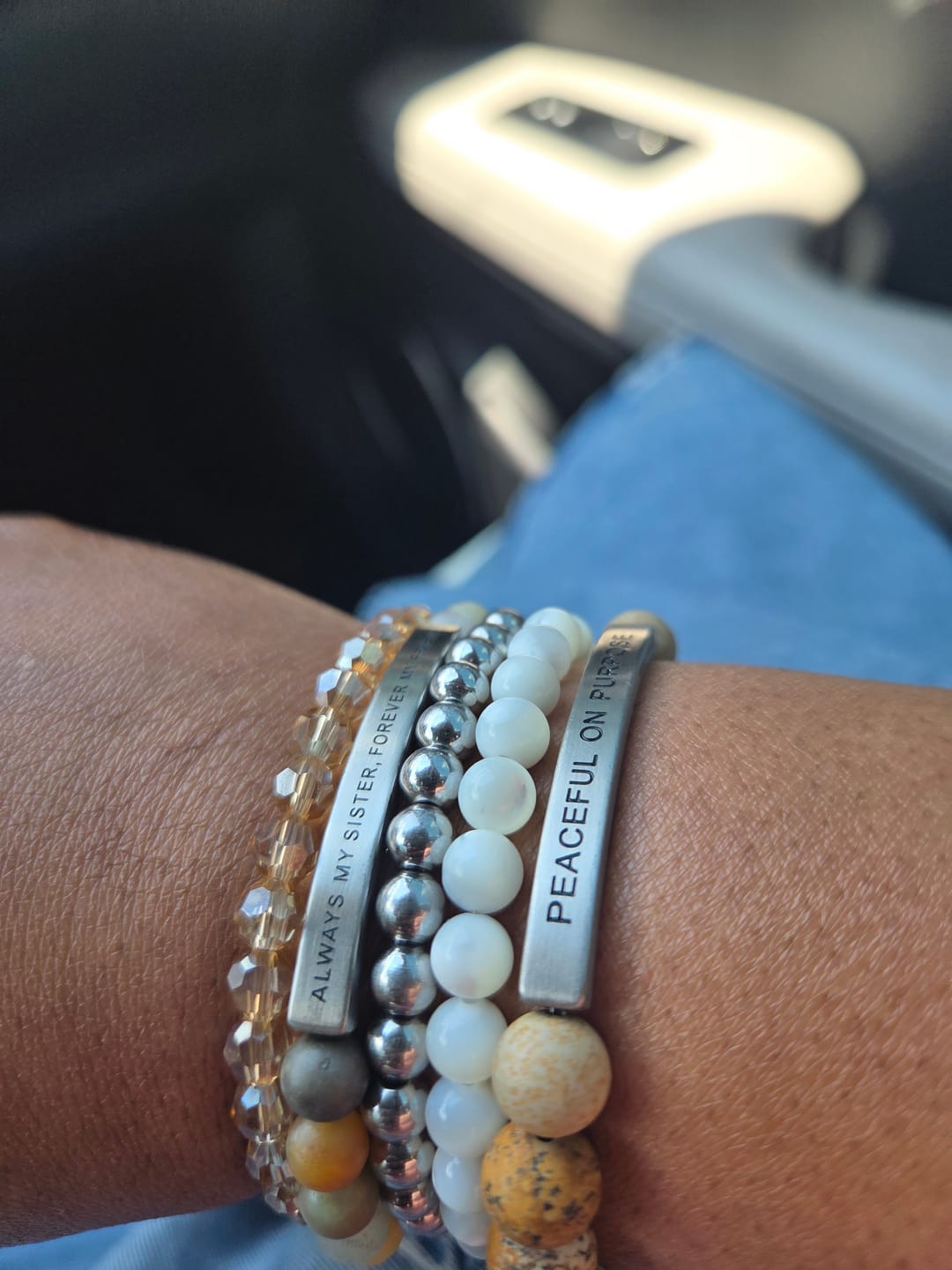 Customer photo review of DROP #9: PEACEFUL ON PURPOSE - BRACELET