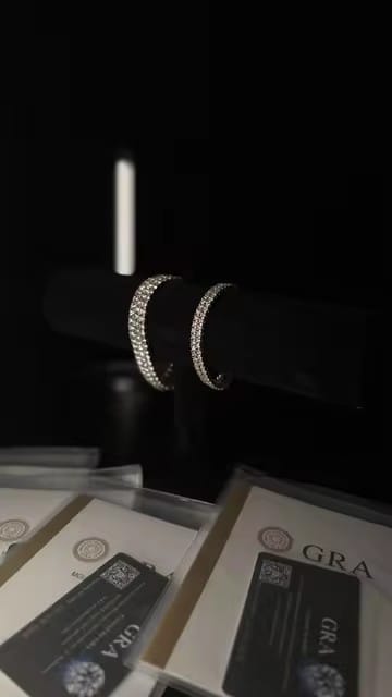 Customer photo review of Sterling Silver 925 2MM 3MM 4MM 5MM 6.5MM Moissanite Tennis Bracelet with GRA Certificate