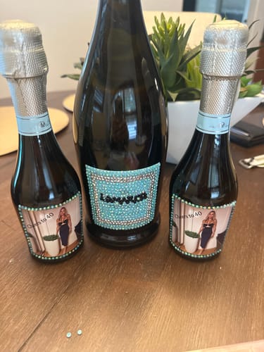 Customer photo review of La Marca Prosecco Mini Bottles