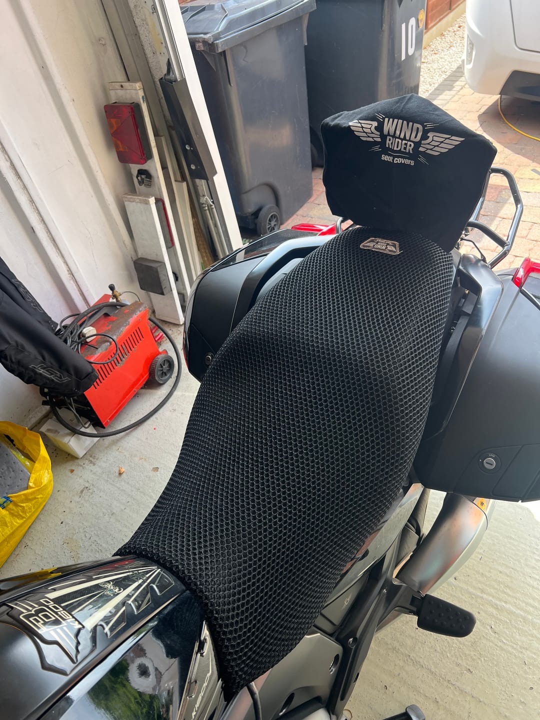 Customer photo review of Wind Rider Seat Cover
