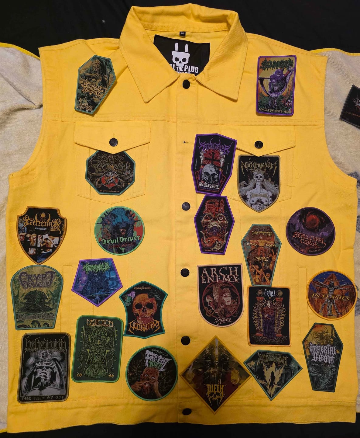 Customer photo review of The Yellow Of Immortal Damnation - Vest