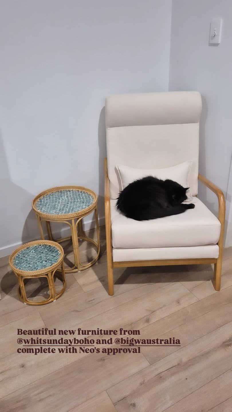 Customer photo review of Sirena Rattan Table Set