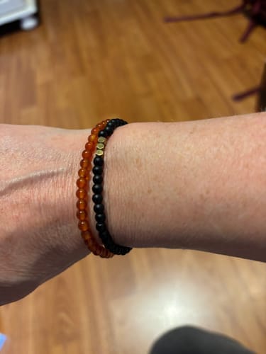 Customer photo review of Obsidian Bracelet