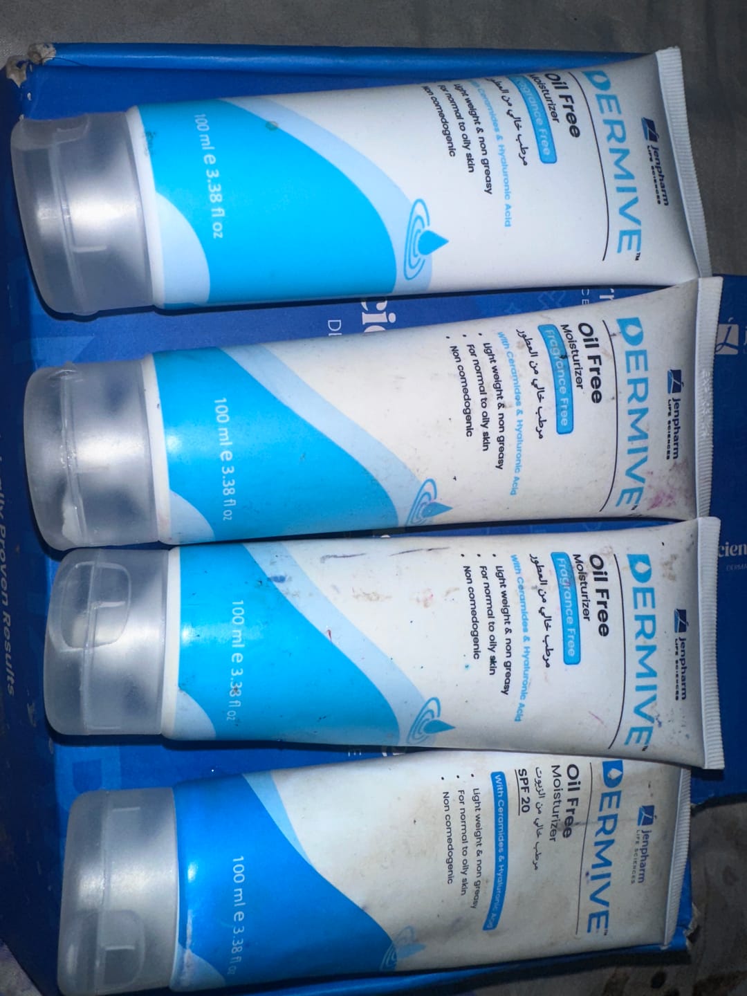 Customer photo review of Dermive Oil-Free Fragrance Free Moisturizer