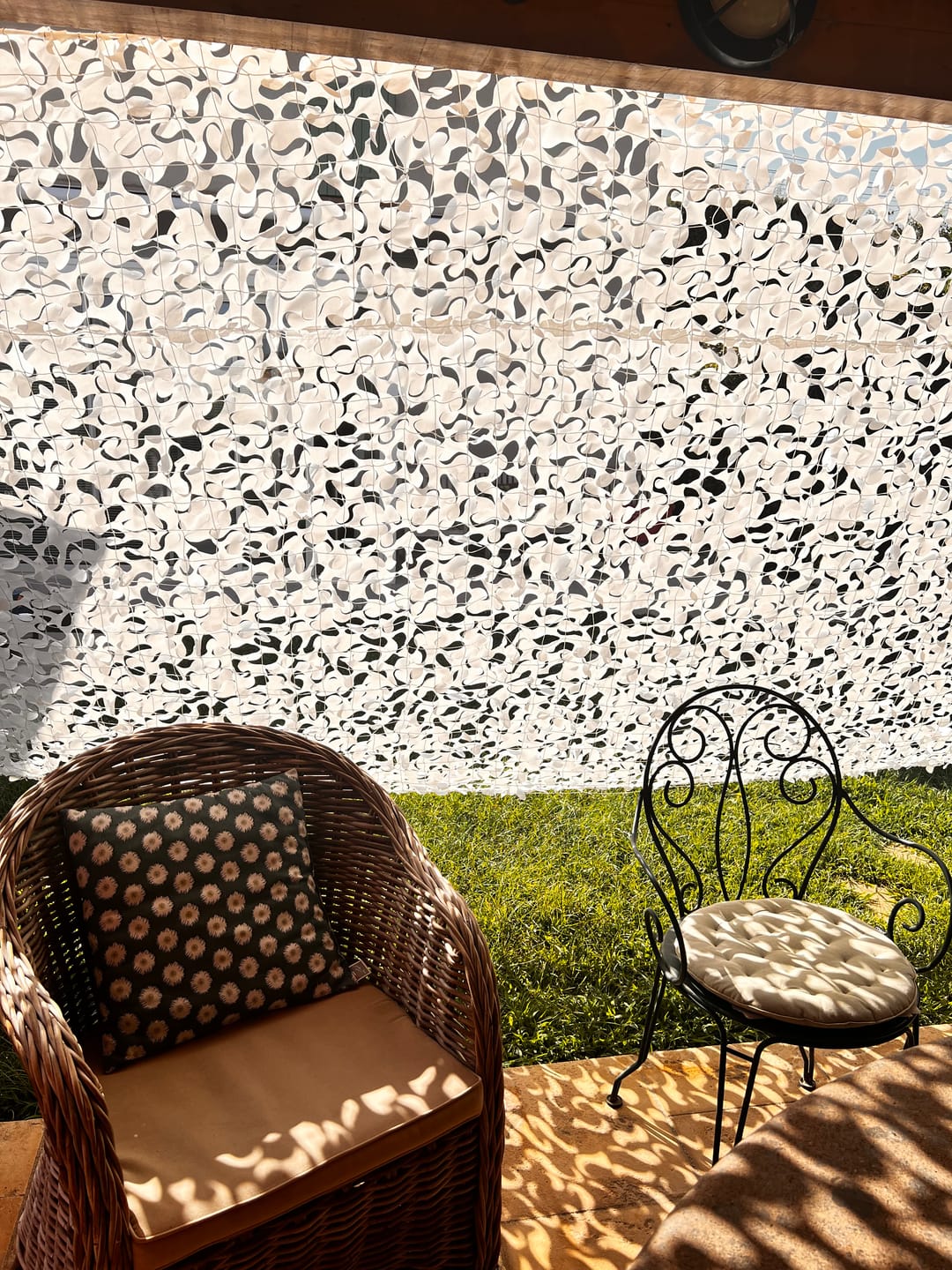 Customer photo review of Filet de camouflage renforcé blanc