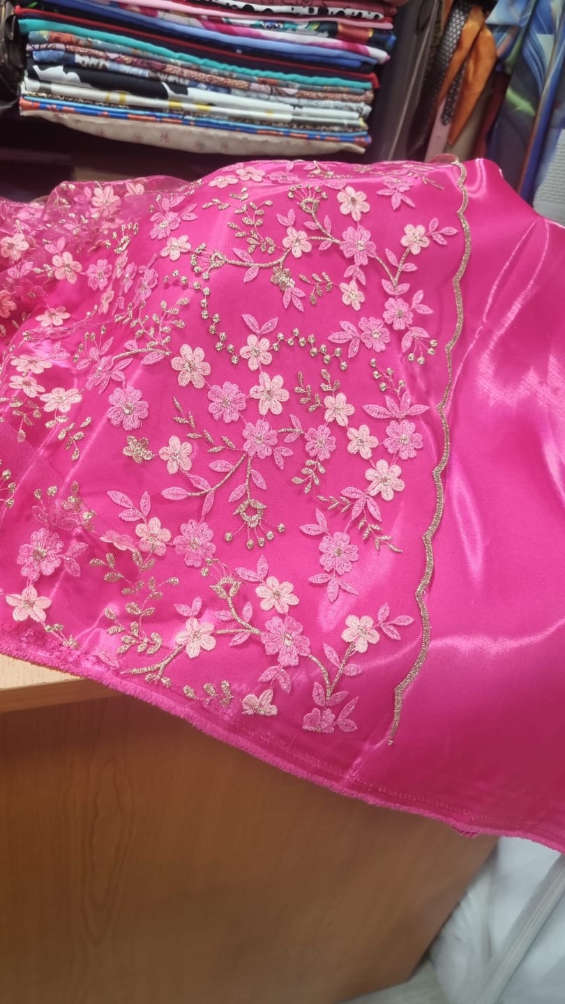 Customer photo review of Satin Elastic Matasos Premium Fucsia