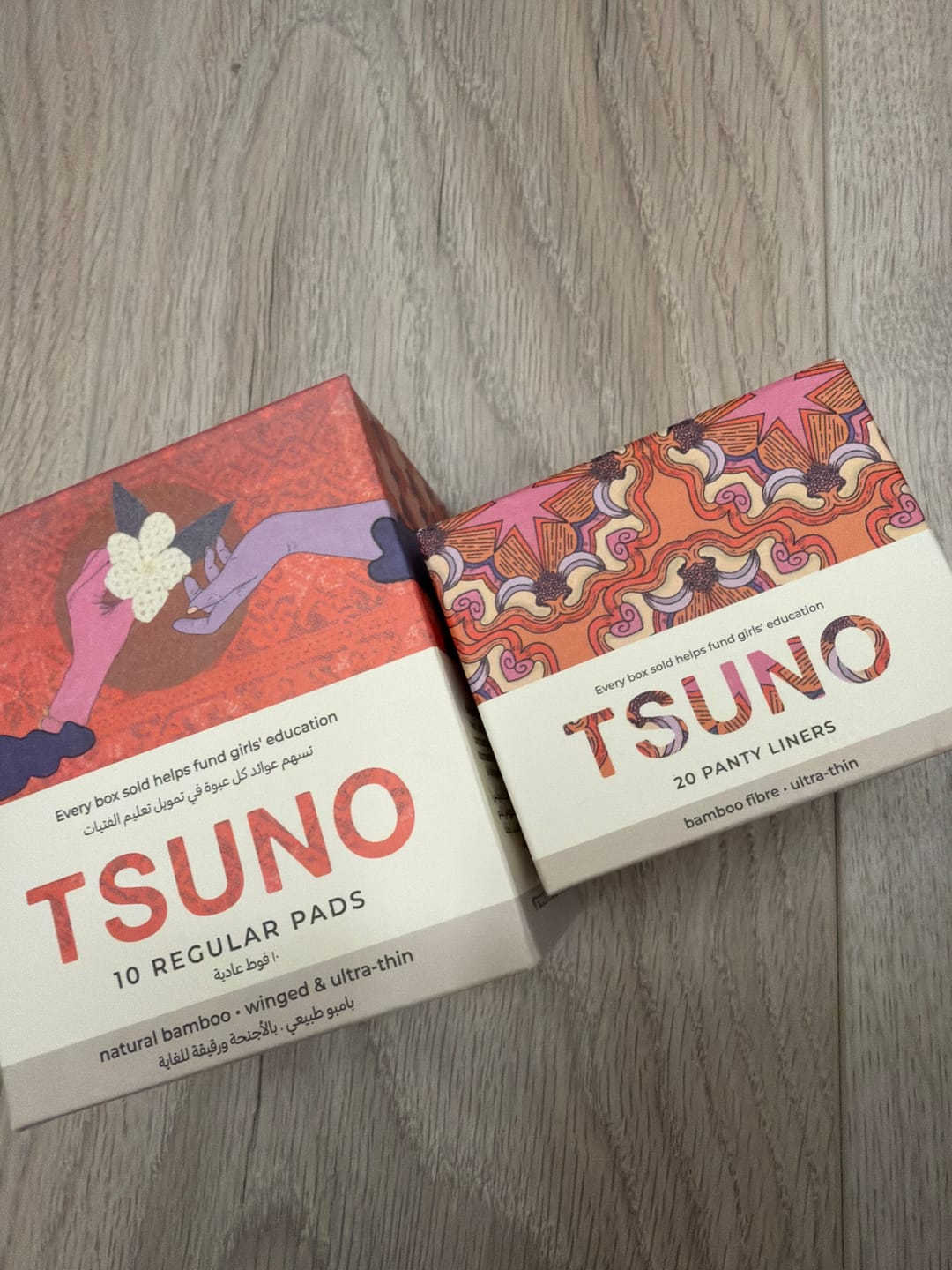 Customer photo review of TSUNO Panty Liners