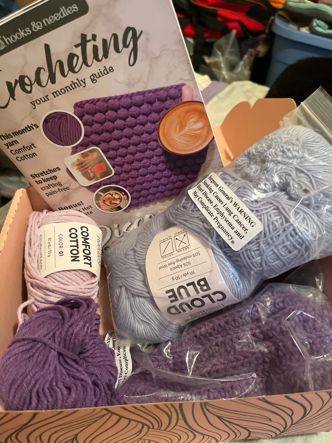 Customer photo review of Hooks & Needles Subscription Box