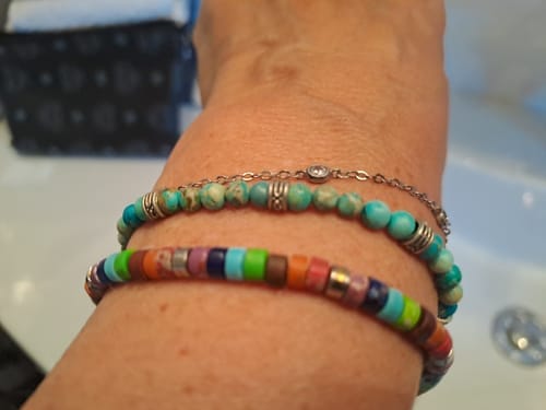 Customer photo review of 7 Chakra Energy Bracelet - Jaspis