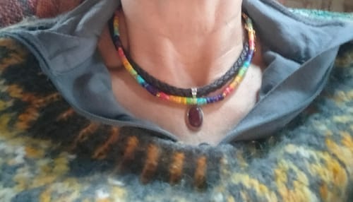 Customer photo review of Jaspis Chakra Set - Necklace & Bracelet