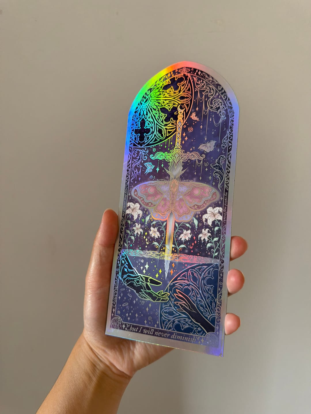Customer photo review of Never Diminish Bookmark