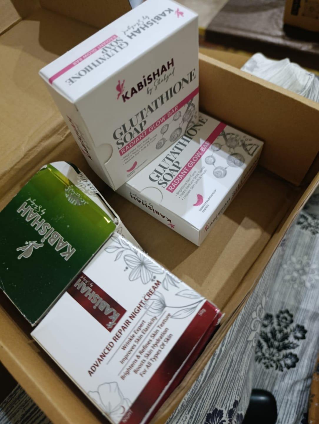 Customer photo review of Glutathione Brightening Bundle