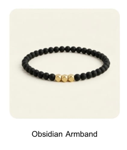 Customer photo review of Obsidian Bracelet