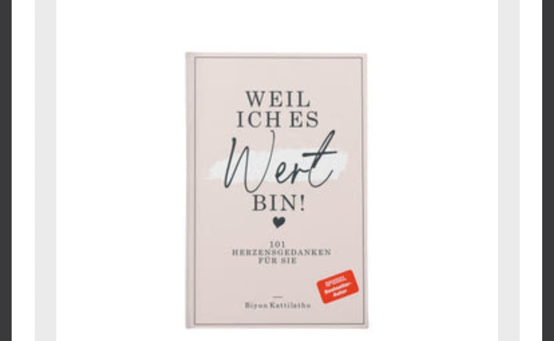 Customer photo review of Weil ich es wert bin! - 101 Herzensgedanken für sie