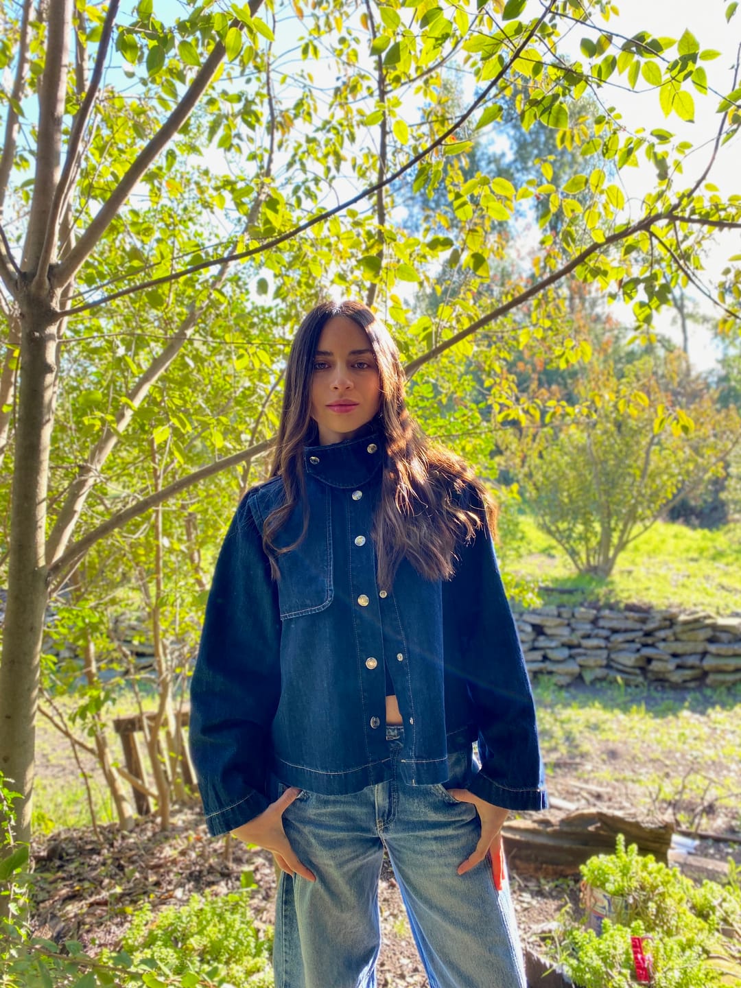 Customer photo review of Sobrecamisa Capa Denim Indigo