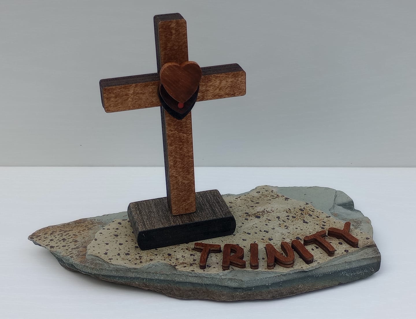Customer photo review of Unfinished Wood Cross Shape - Easter - Christian - Craft - up to 46" DIY
