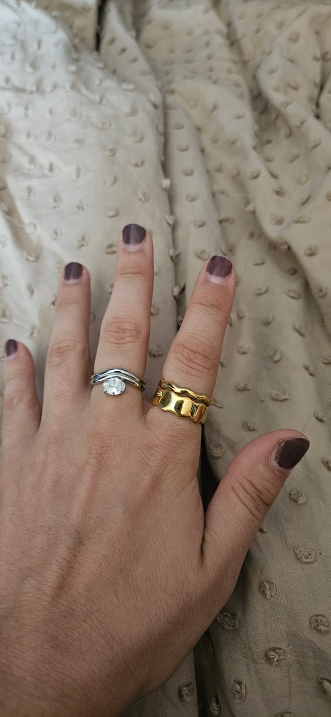 Customer photo review of Set Anillos Ajustable Dottie