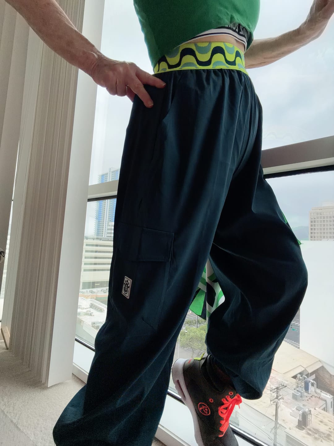 Customer photo review of Latin Movement Parachute Cargo Pants