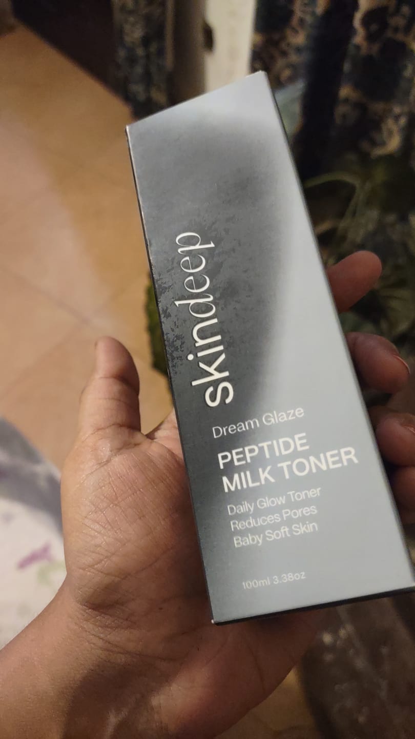 Customer photo review of DREAM GLAZE - Peptide Milk Toner