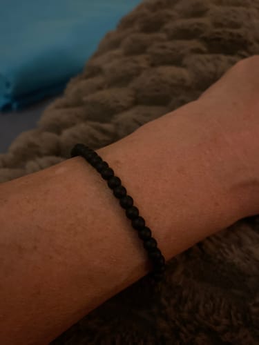 Customer photo review of Obsidian Bracelet