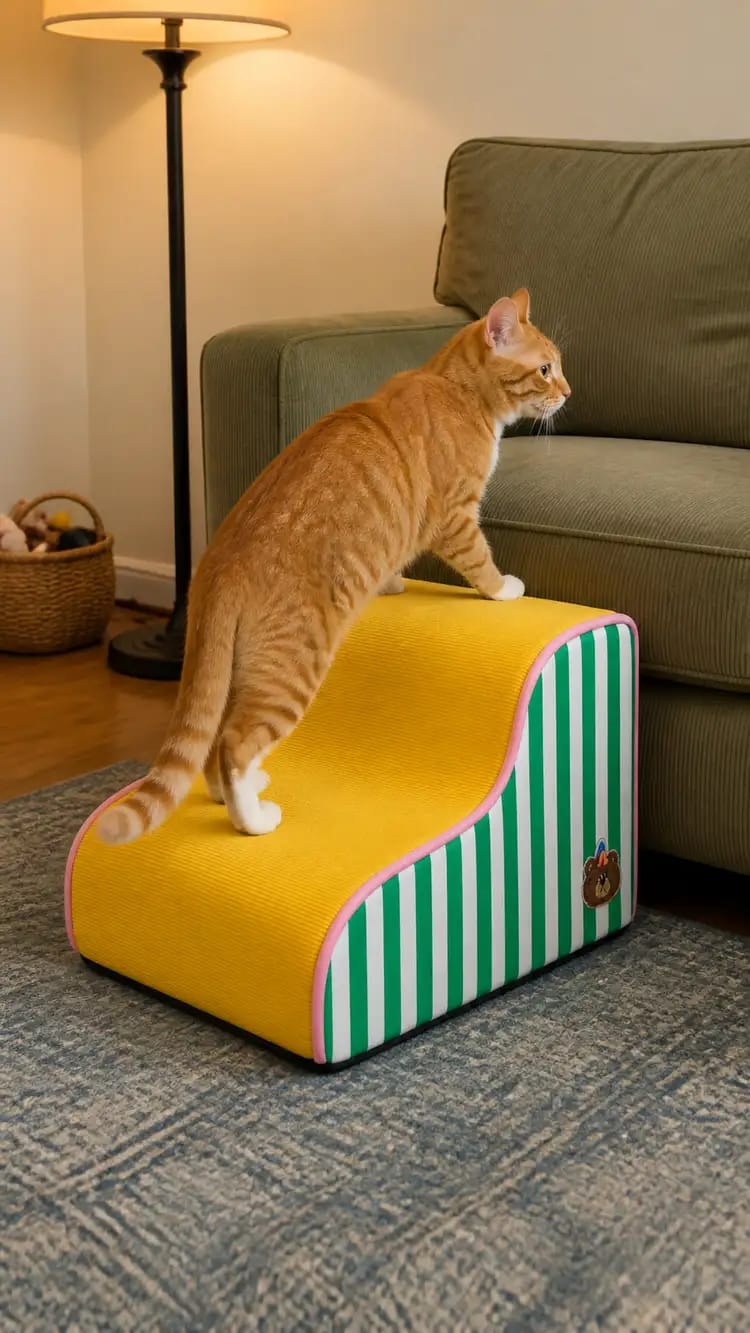 Customer photo review of Orthopedic Dog Stairs for Joint Relief