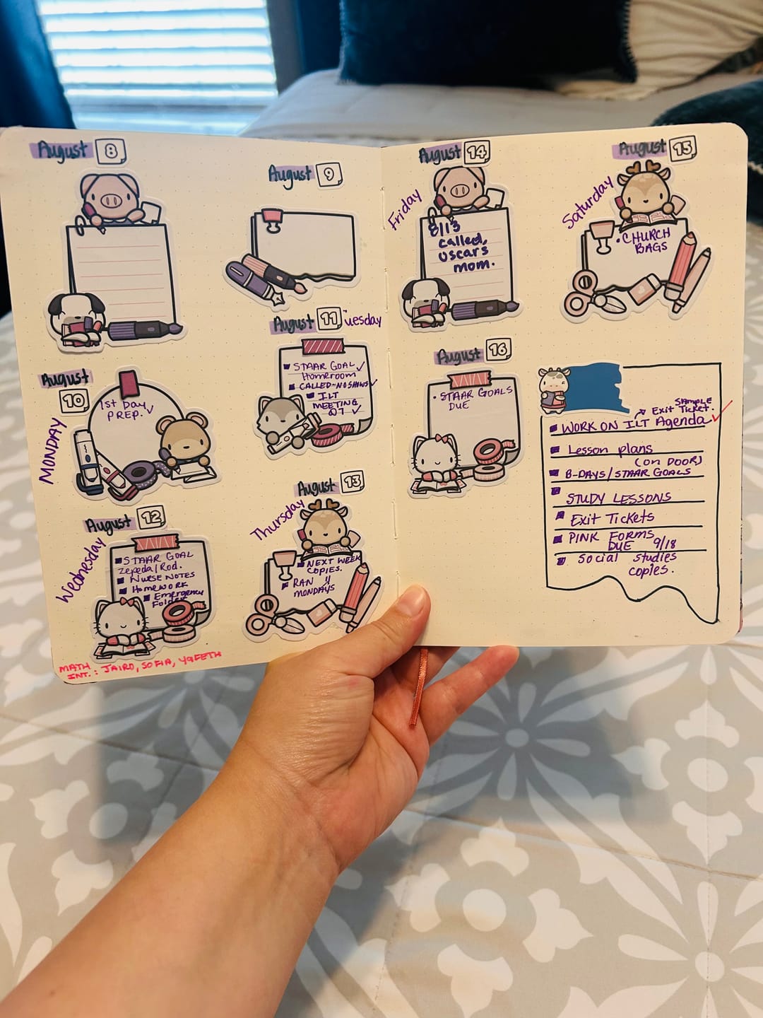 Customer photo review of Stationery Buddies Sticky Notes Set