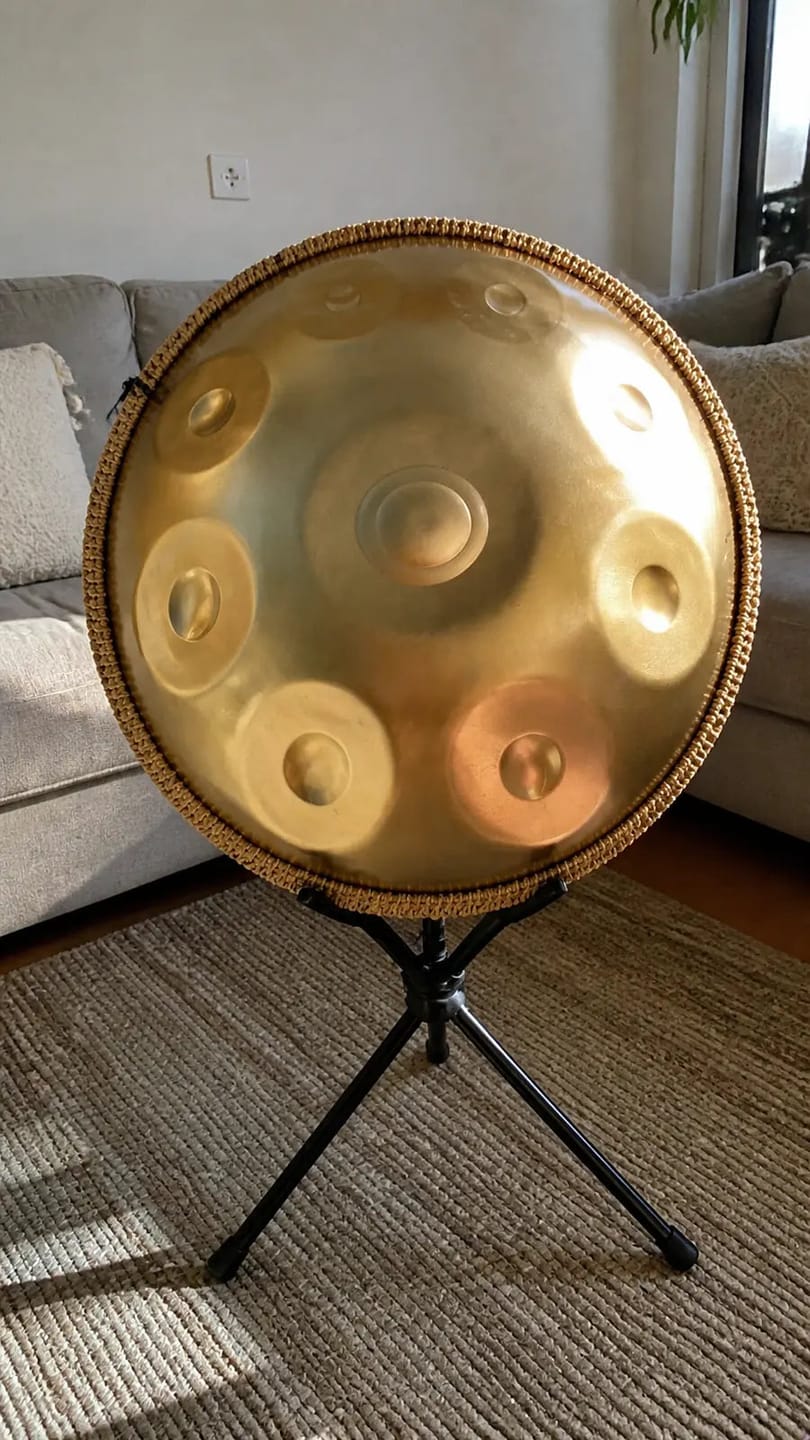 Customer photo review of Handpan Kurd D-Moll 17 Noten doppelseitig – mit Gong-Skala