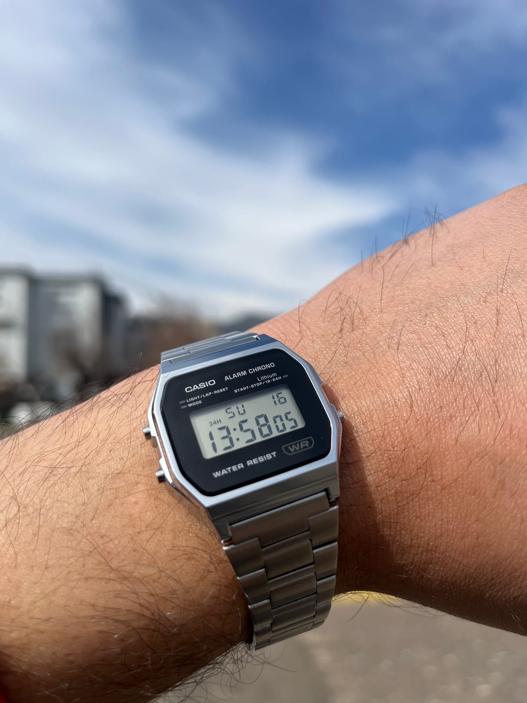 Customer photo review of Reloj Casio Vintage A158WEA-1 Correa de Acero Negro