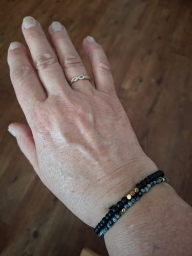Customer photo review of Obsidian Bracelet