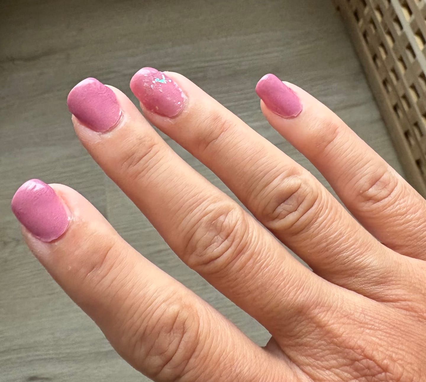 Customer photo review of Mauve Whisper Dipping Powder