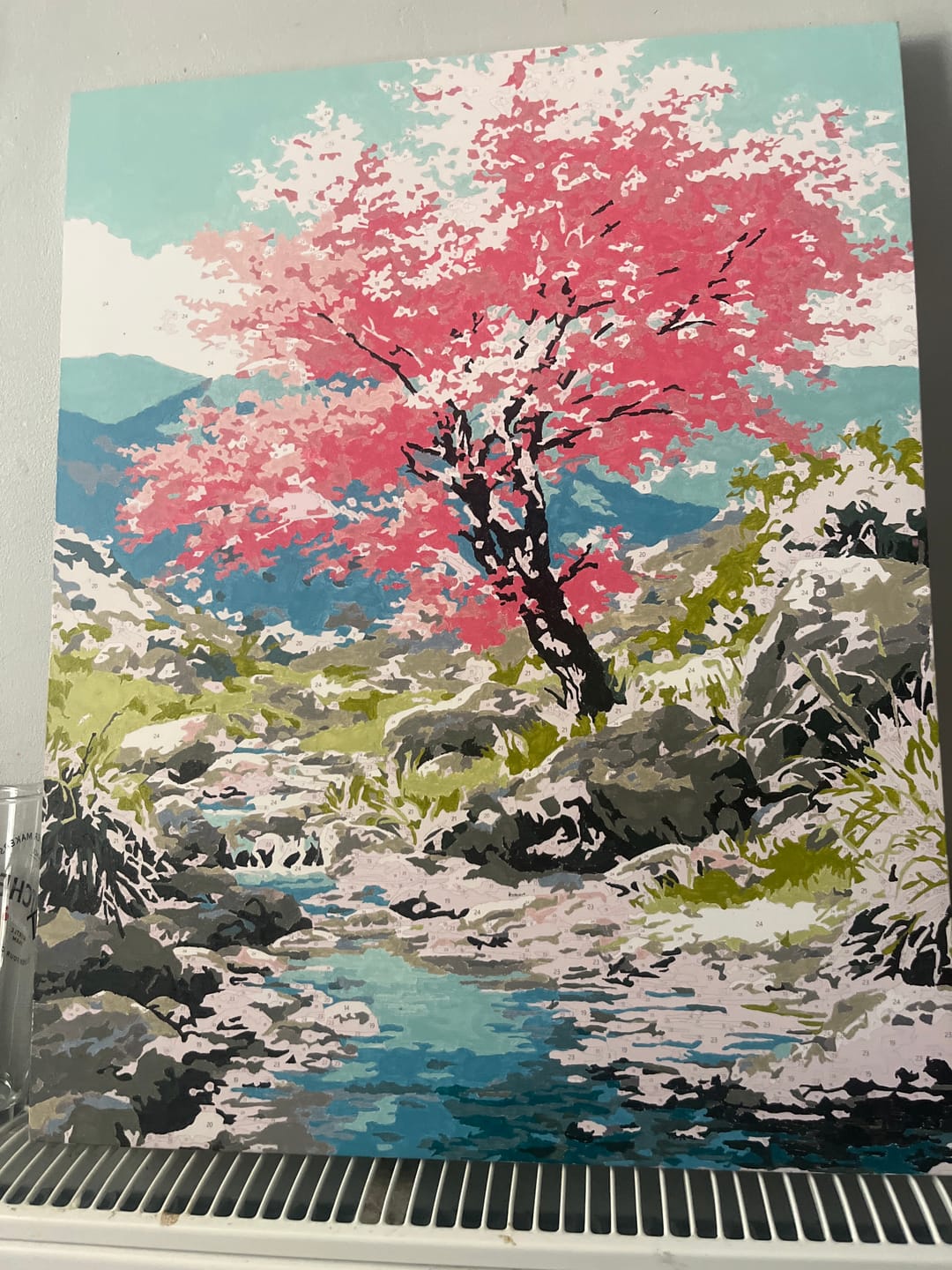 Customer photo review of Cherry blossom tree | Paint by Number