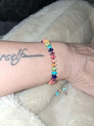 Customer photo review of 7 Chakra Power Bracelet