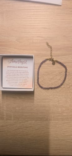 Customer photo review of Amethyst Bracelet - Gold Alloy