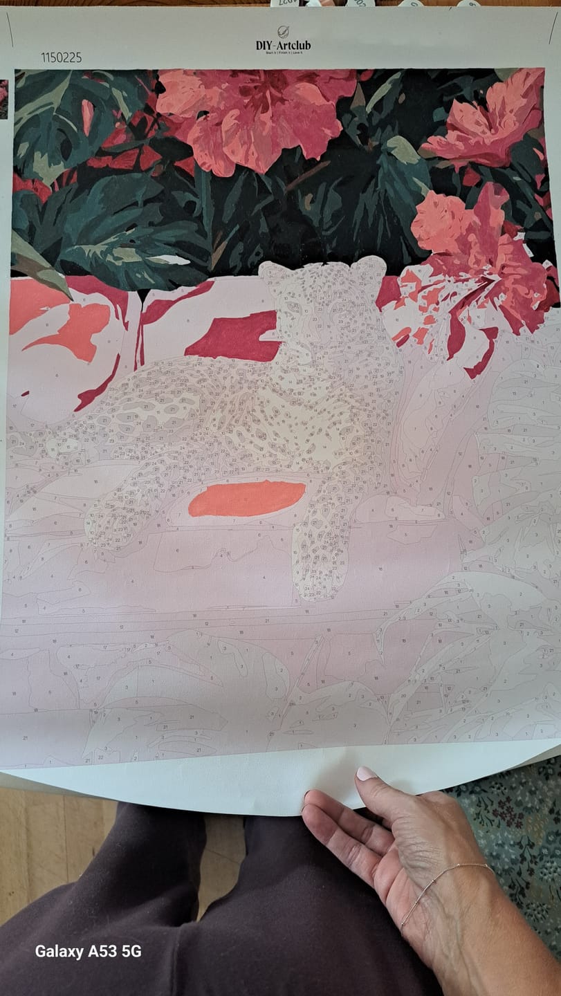 Customer photo review of Wild elegance | Paint by Number