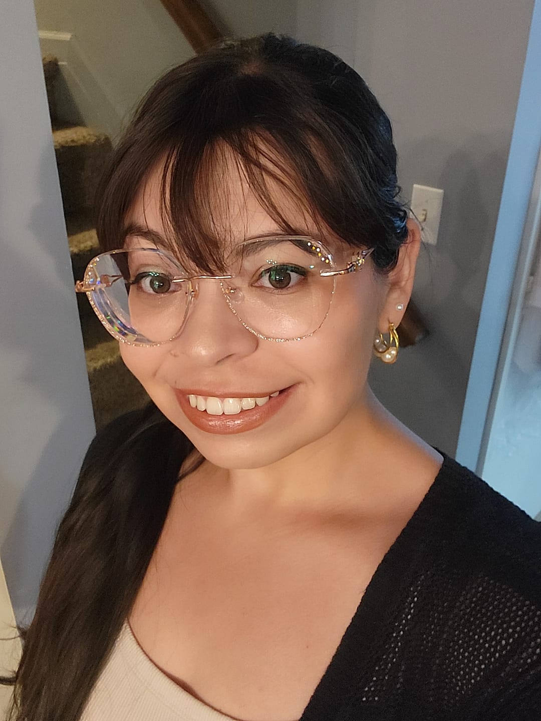 Customer photo review of Aria Eyeglasses