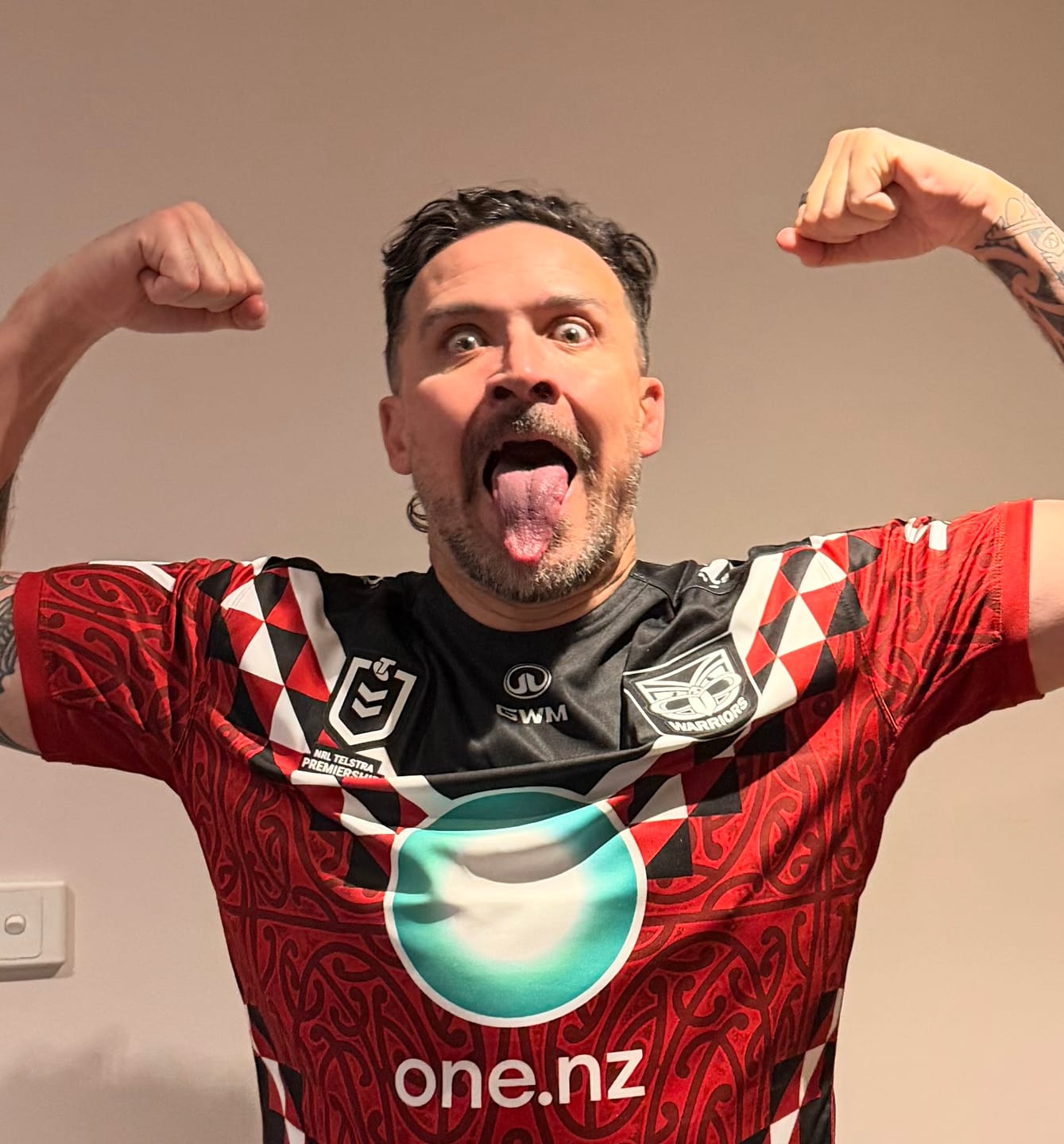 Customer photo review of 2026 New Zealand Warriors Indigenous (Te Arahi) Jersey
