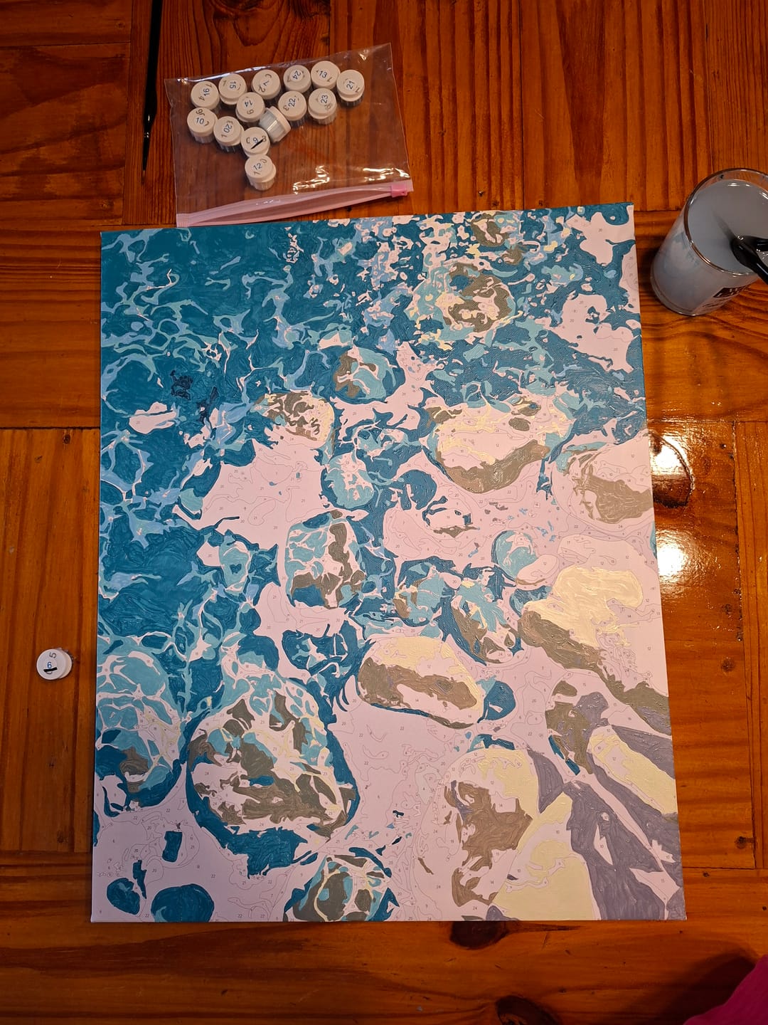 Customer photo review of Crystal Clear | Paint by Number