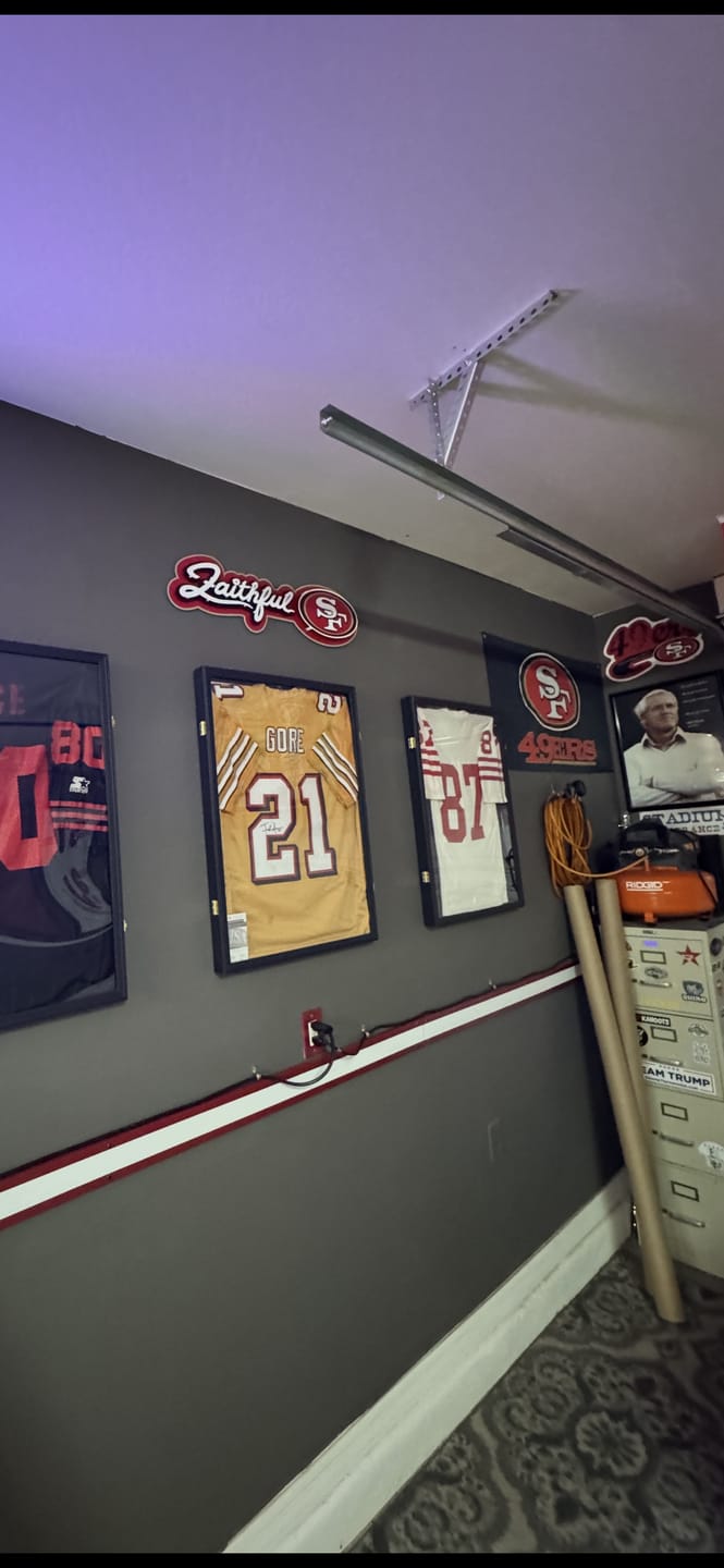 Customer photo review of San Francisco 49ers - Hex Head EXCLUSIVE "Faithful" Wordmark 3D Metal Wall Art