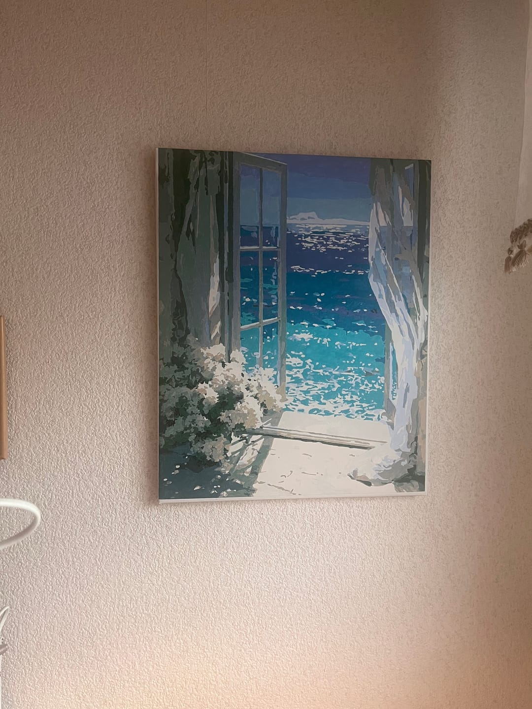 Customer photo review of By the Azure Window | Paint by Number