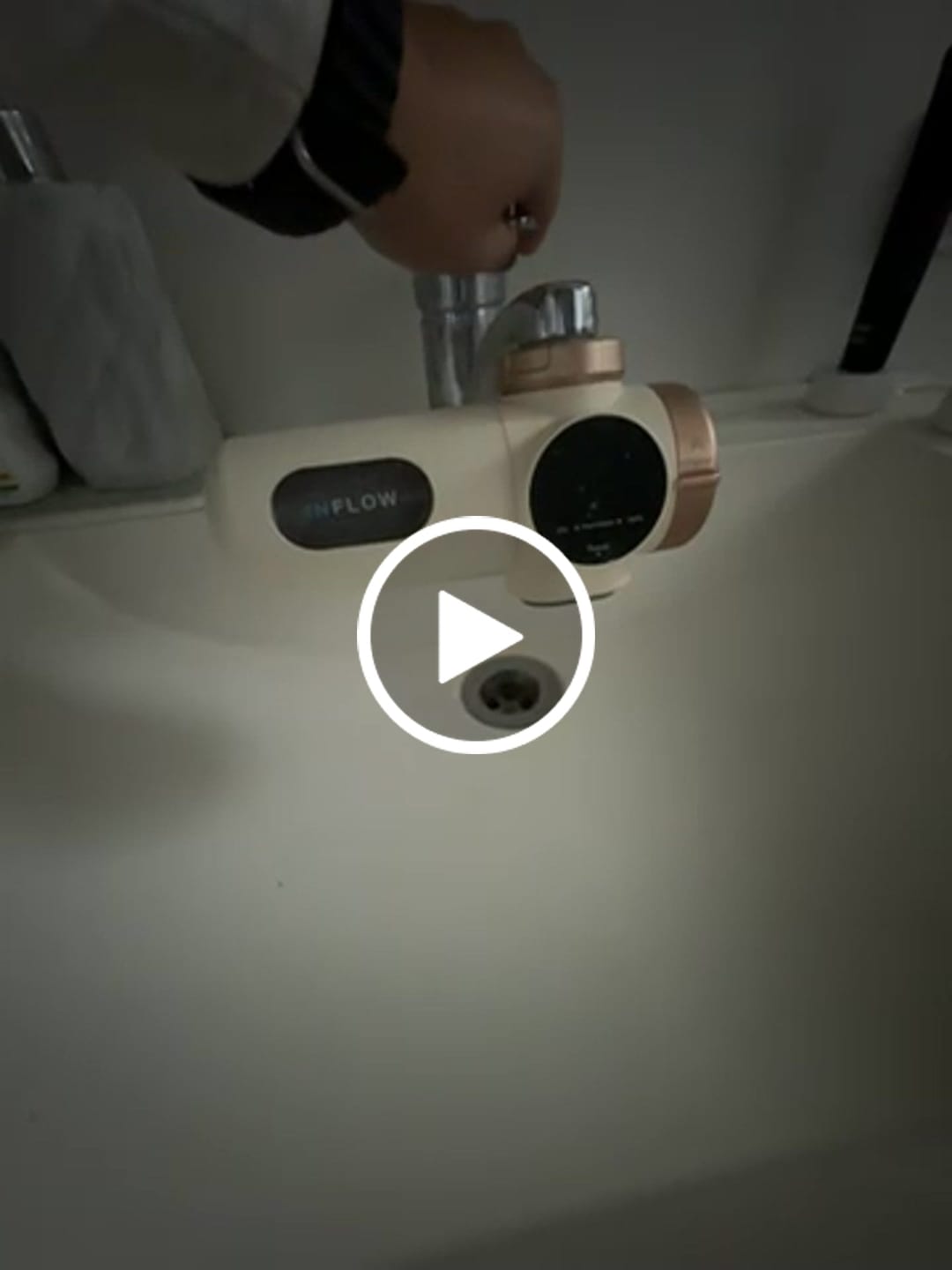 Customer video review of InFlow Beauty Filter
