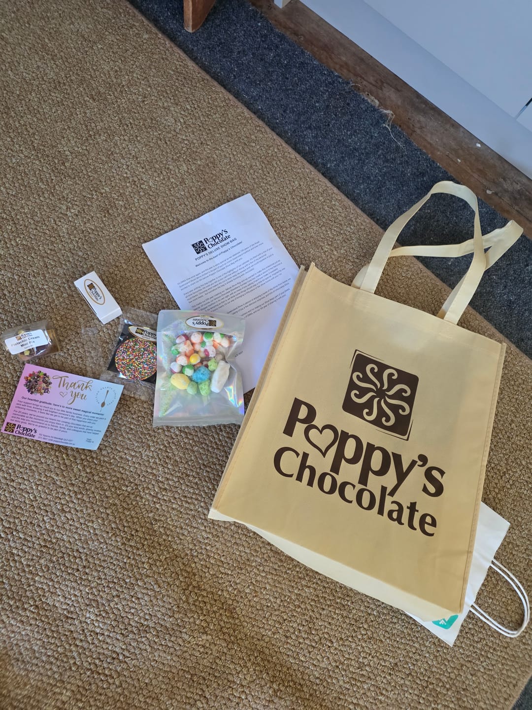 Customer photo review of Poppy's Deluxe Show Bag