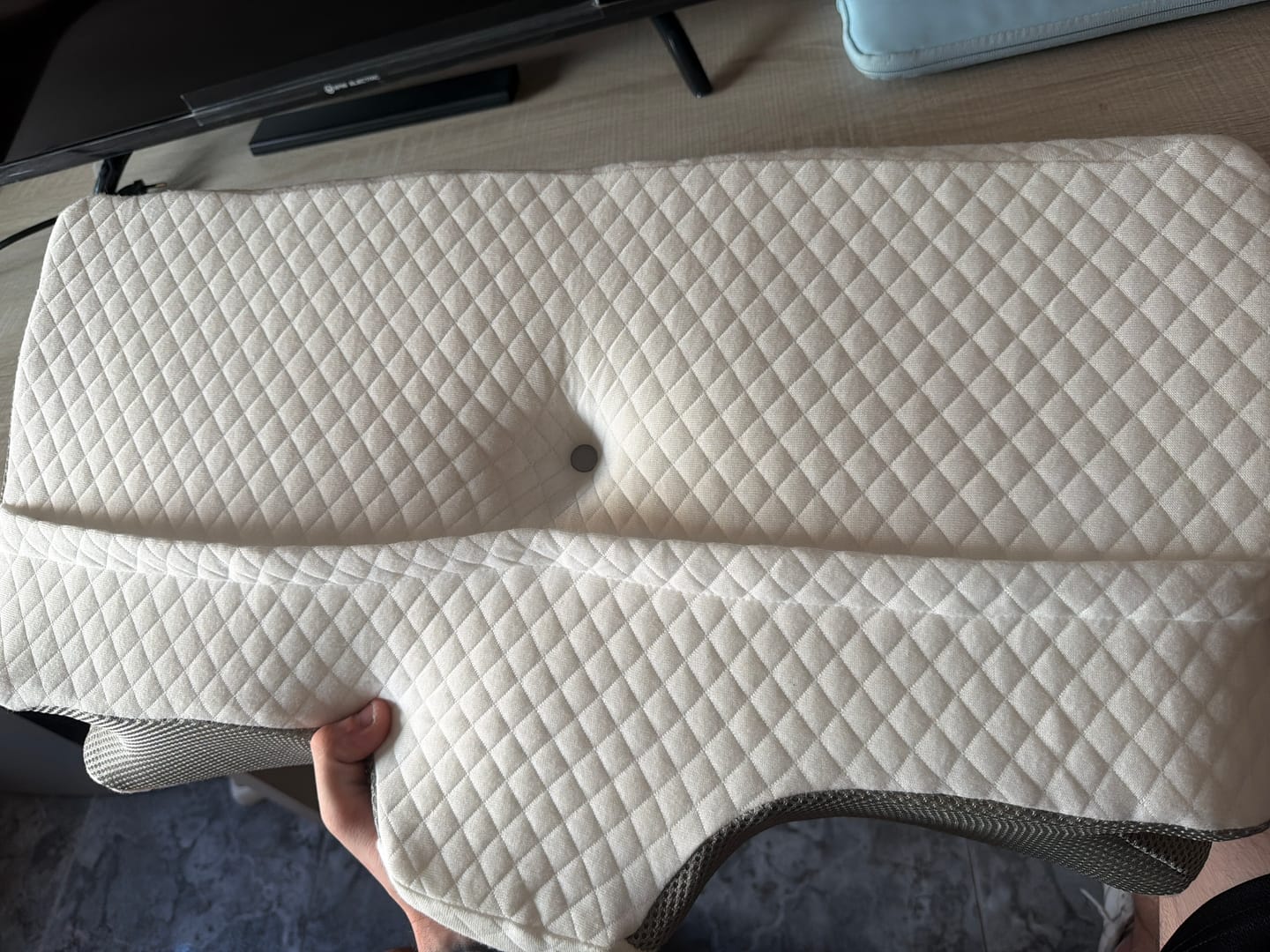 Customer photo review of Almohada cervical MOVIORE