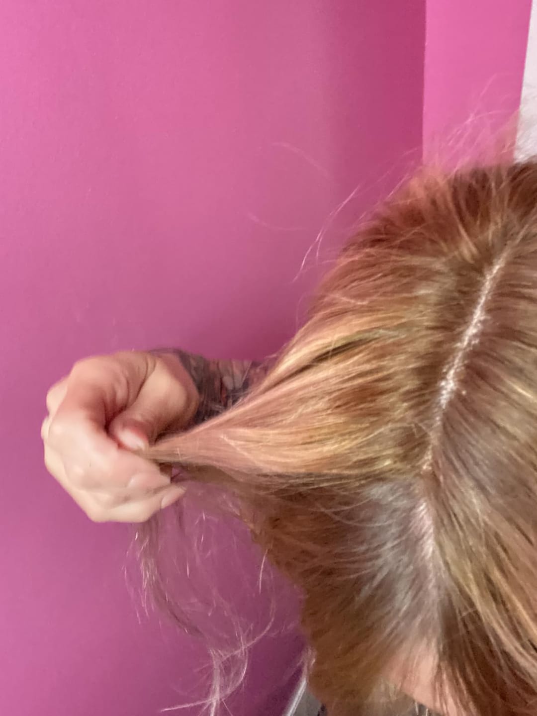 Customer photo review of Best Virgin Human Hairpieces Balayage Brown With Blonde For Women Hair Loss #3/8/22 |Youngsee