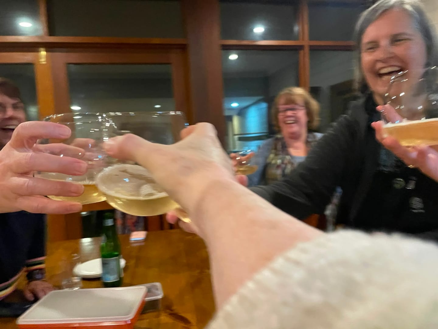 Customer photo review of Engraved 720ml Stemless Wine Tumbler Glass