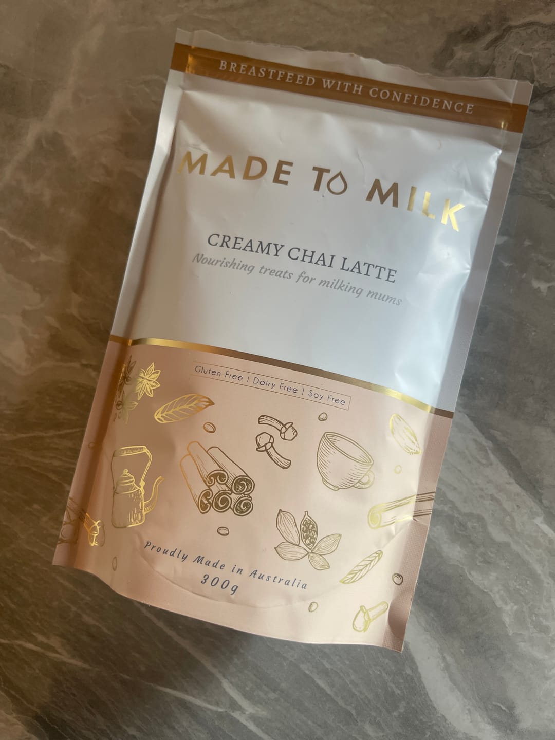 Customer photo review of Creamy Chai Lactation Latte - GF, DF & SF