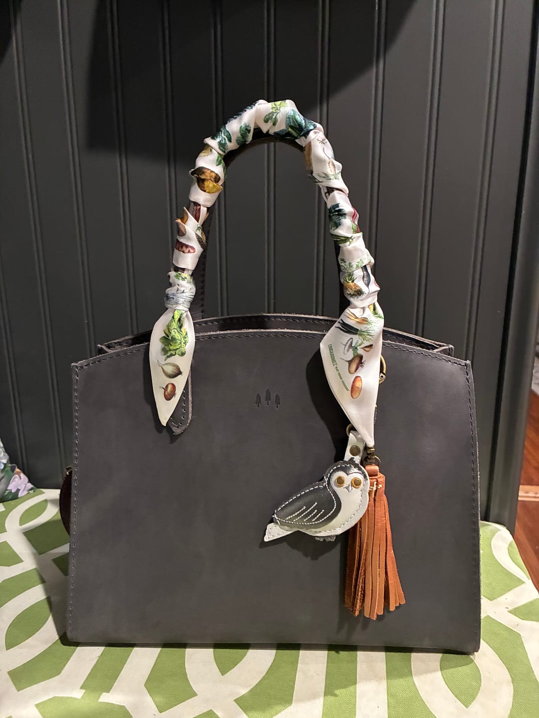 Customer photo review of Eat Your Veggies Skinny Scarf