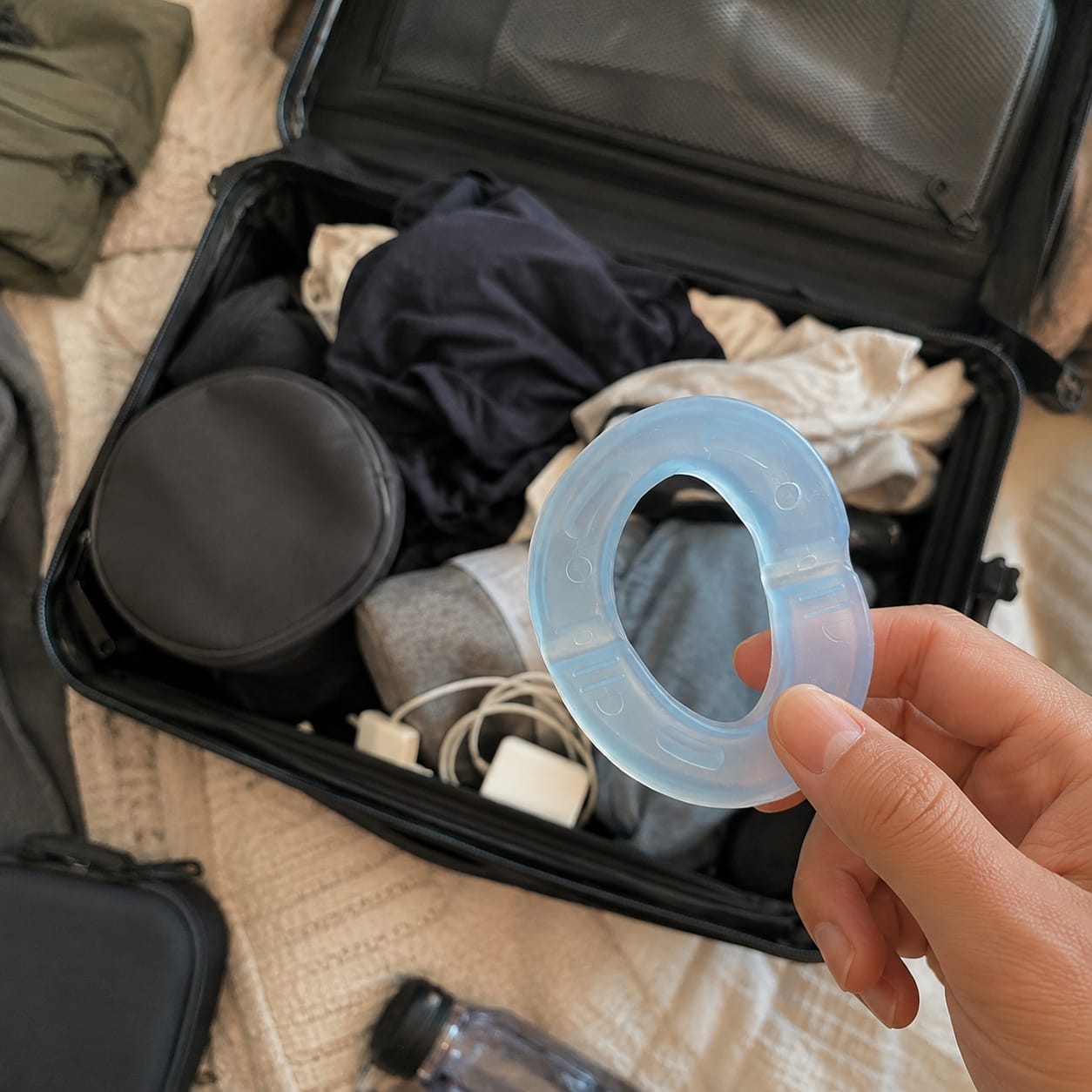 Customer photo review of GlowStep - Silent Anti-Snoring Mouth Guard™