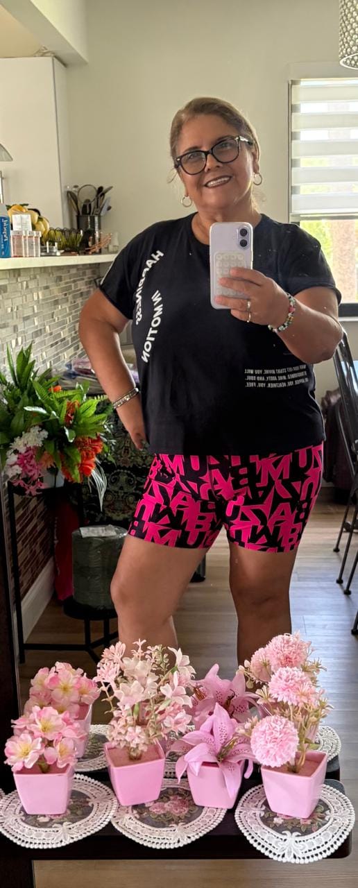 Customer photo review of Ultrabright High Waisted ZW Biker Shorts