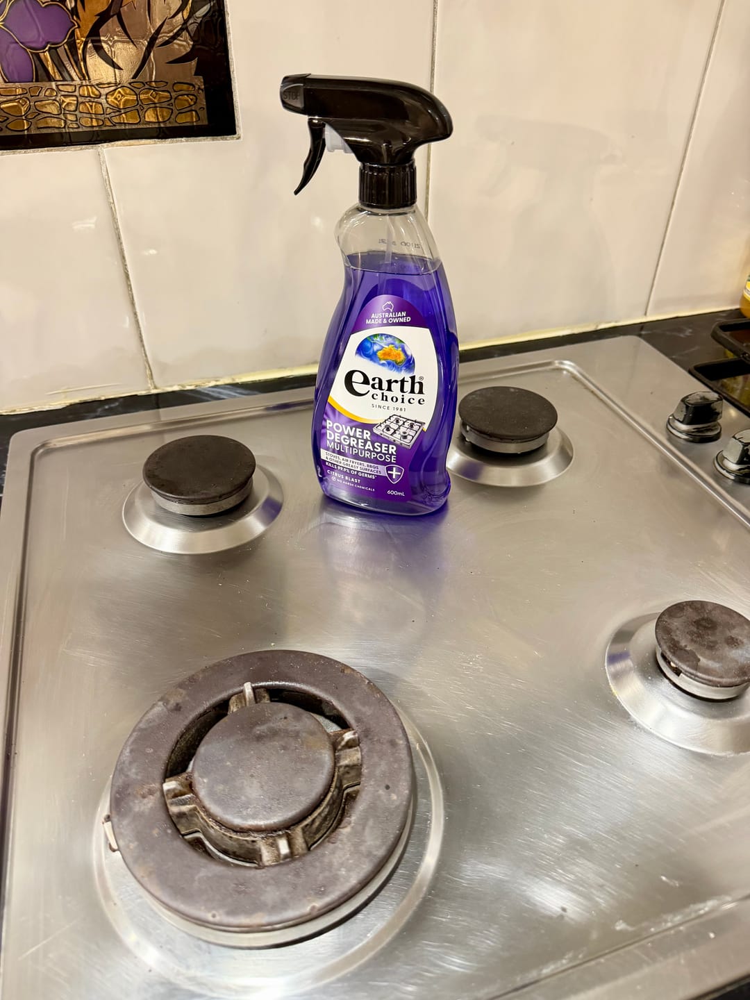 Customer photo review of Earth Choice Power Degreaser Multipurpose 600mL