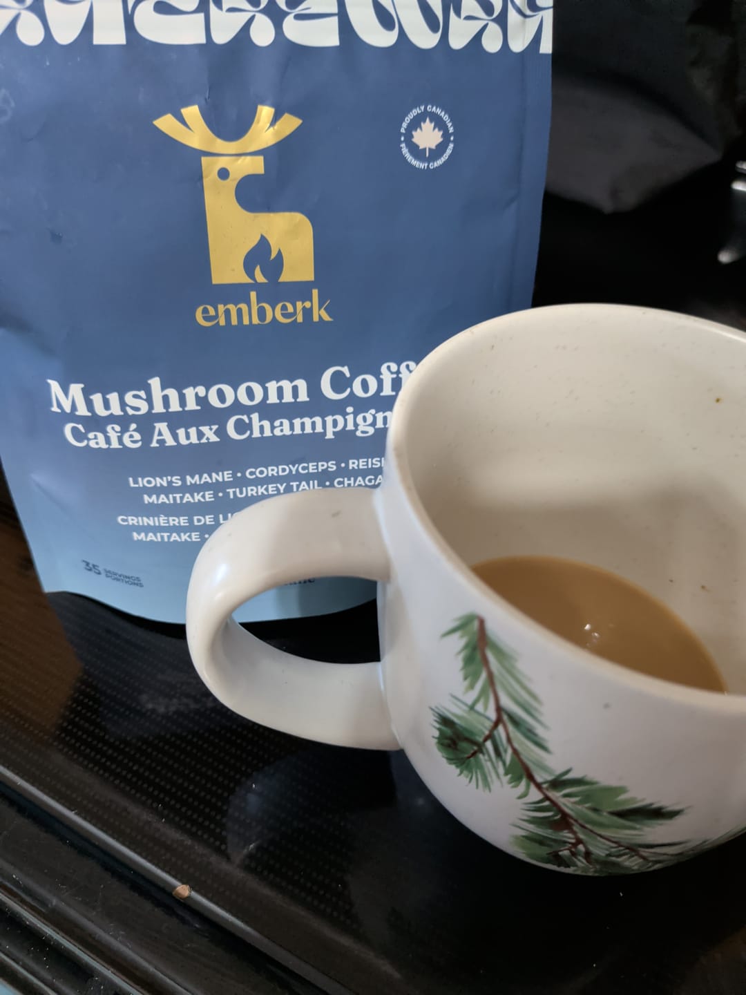 Customer photo review of Mushroom Coffee